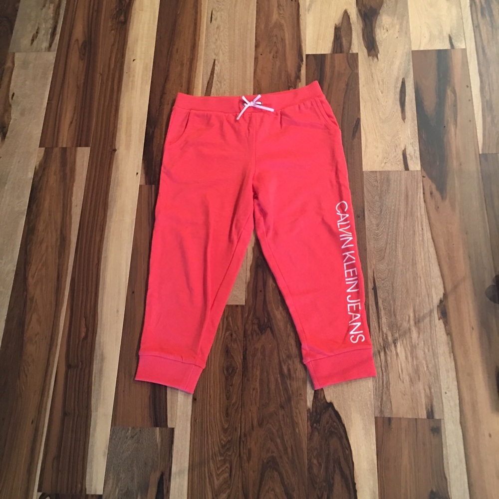 Coral Color Calvin Klein Sweatpants